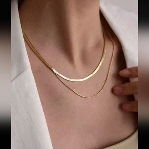 Gold Double Necklace